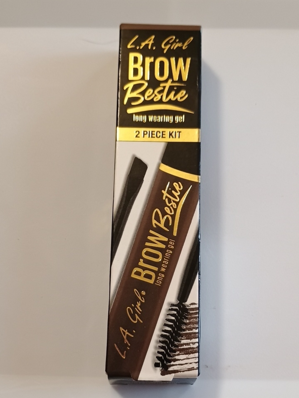 LA Girl Brow Bestie Long Wearing Gel Kit, Cool Brown GBG383